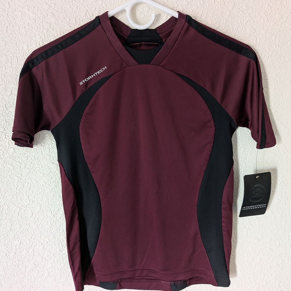 Stormtech Maroon and Black Athletic Shirt